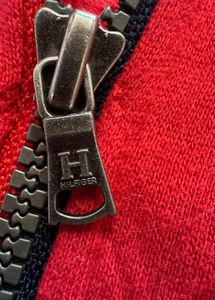 Tommy Hilfiger Red Zip-Up Hoodie