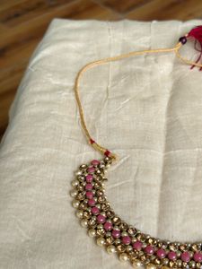 Elegant Pink &amp; Pearl Necklace