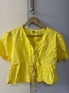 Yellow Puff Sleeves