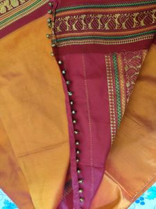 Handloom kanchi silk cotton saree.