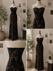 sheer tube dress