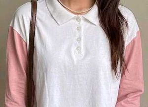 Sleeve Cropped Top🤍🌸