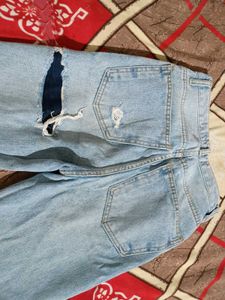 Distressed Wide Leg Jeans