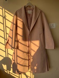 Elegant Blush Pink Trench Coat