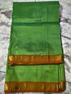 Green pure kanjeevaram silk saree