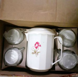 Vintage Classic Teapot Kettle Set Coffee Cup Jug 5