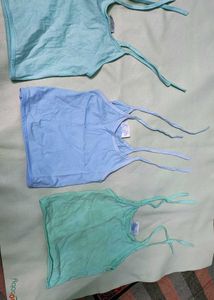 Pack of 3 Camisole Tops 0-6 month baby