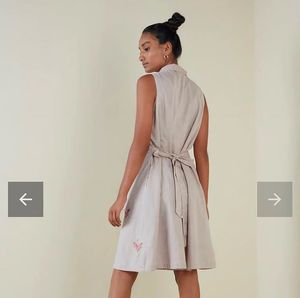 Mini Tie Up Shirt Dress