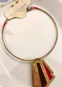 Unique Choker Necklace with Colorful Gems