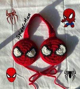 Spider-Man Crochet Earmuffs