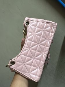 Chic Quilted Pink Bag