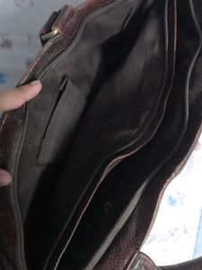Classic Brown Leather Tote Bag