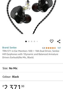 TRN ST1 1BA+1DD. IEM
