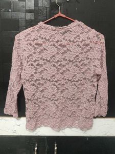 Sheer Floral Lace Top