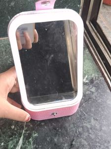 Portable Makeup Organizer with Mirror