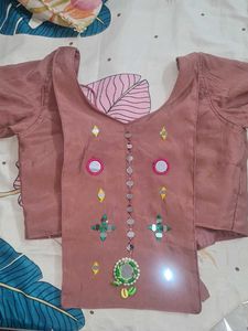 Embroidered Ethnic chaniya choli with Mirror Work