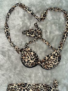 The Victoria Leopard Bandeau Set