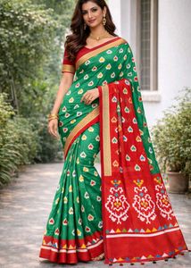New cotton blend sarees stock clearance