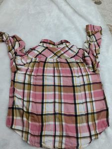Pink Plaid Button-Down Shirt