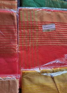 zari boarder doriya saree - Pack of 11