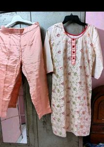Elegant Floral Kurta Set with Dupatta