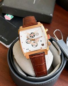 TAG Heuer V4 Watch - Rose Gold &amp; Brown Leather