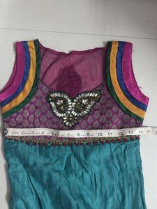 Beautiful Teal Anarkali Suit Set