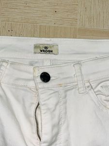Classic White Straight Leg Jeans
