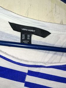 Blue and White Striped T-Shirt
