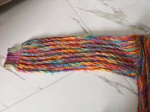 multicoloured cardigan sweater