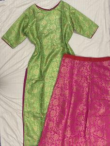 Vibrant Brocade Lehenga Choli Set
