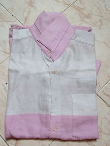 XL Men's Casual Colorblock Shirt