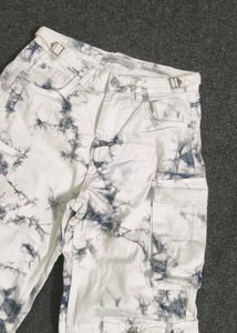 Bershka Tie-Dye Cargo Pants