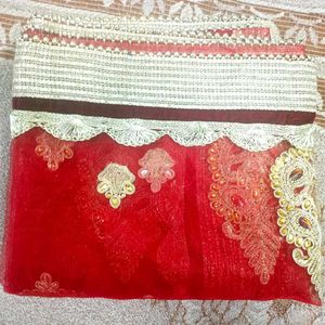 Embroidered Wedding Dupatta