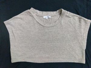 Gray Crop Top