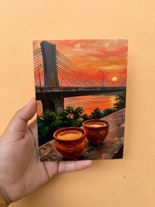 Wooden Art Print Magnet