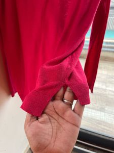 Redish Pink Premium knitted Top