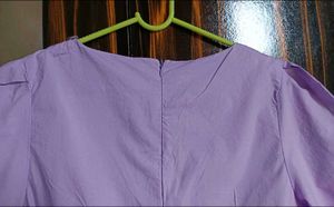 Cute Lavender Peplum Top