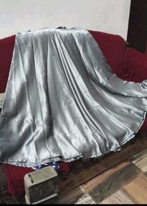 Shiny Silver Ethnic Skirt