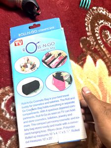 Roll N Go Travel Kit For Cosmetic And Toileterie