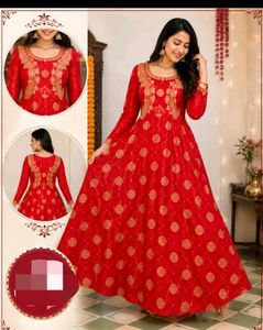 Beautiful Red Ethnic Gown