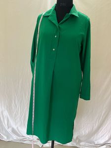 Vibrant Green Shirt Dress