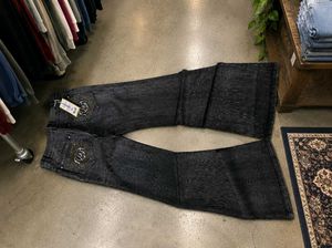 y2k denim bell-bottom jeans