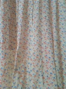 Flower themed peach top