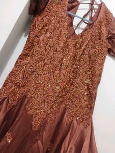 beautiful gown with dupatta