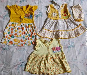 Cute Baby Girl Dresses - 3 Pack