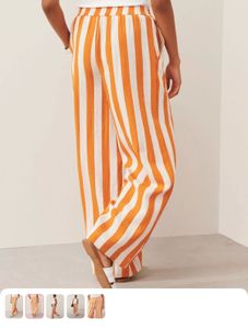 Striped Wide-Leg Pants