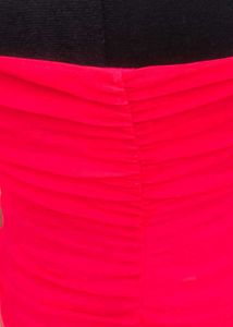 Sparkling Ruched Strapless Red Dress