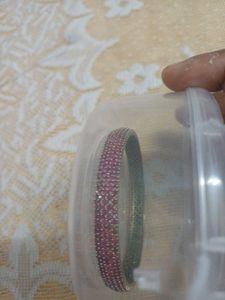 Sparkling Pink Stone Bangle