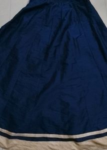 Lehanga Set Of Blue And Biscuit Colour